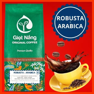 Cà phê nguyên chất Blend Robusta - Arabica rang xay dùng cho cà phê phin, espresso thơm ngon nồng vị từ GIỌT NẮNG COFFEE