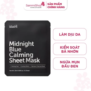 Mặt Nạ Dear Klairs Dưỡng Ẩm Và Phục Hồi Da Midnight Blue Calming Sheet Mask 25ml