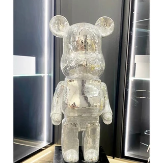 Tượng gấu BearBrick đính kim sa-kt 50cm-trang trí decor nhà cửa,kệ,tủ-sang chảnh-đẹp,giá rẻ-quà tặng-nhaviet247