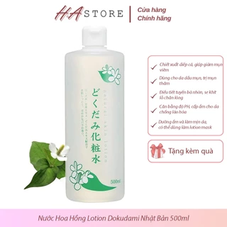 Nước Hoa Hồng Lotion Dokudami Toner Nhật Bản 500ml