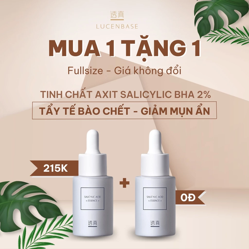 [DEAL MUA 1 TẶNG 1](date t11/2024)Tinh chất Axit Salicylic BHA 2%giảm tiết nhờn,tẩy tế bào chết,giảm mụn ẩn, mụn đầu đen