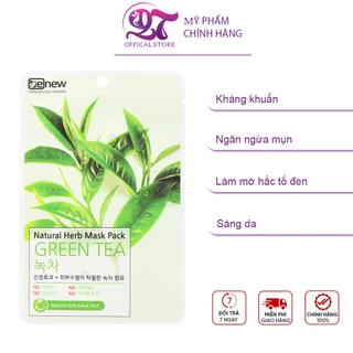 Miếng đắp mặt nạ trà xanh Benew Natural Herb Mask Pack Green Tea 22ml