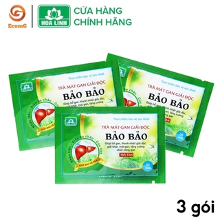 Trà giải độc gan Bảo Bảo - Thanh nhiệt mát gan, giải độc, giải rượu - Set 3 gói dùng thử