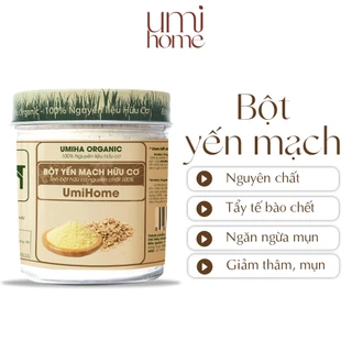 Bột Yến Mạch đắp mặt hữu cơ UMIHOME nguyên chất 135 dưỡng da tươi sáng, làm trắng da hiệu quả