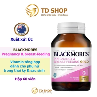 [Chính hãng] Vitamin tổng hợp cho bà bầu Pregnancy And Breast Feeding Gold Blackmores 60/120/180 viên - TD Shop