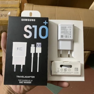 Bộ củ cáp sạc Samsung S10 sạc nhanh QC 3.0 không loạn, đơ, nóng máy