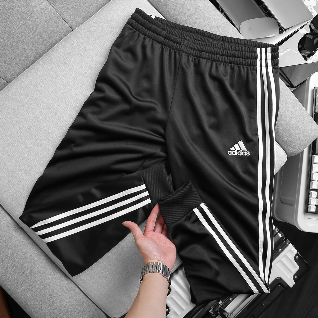 [HÀNG XỊN ] Quần jogger thể thao ống bo 3 sọc, chất liệu vải tricot, mềm mịn, thoáng mát  AD14