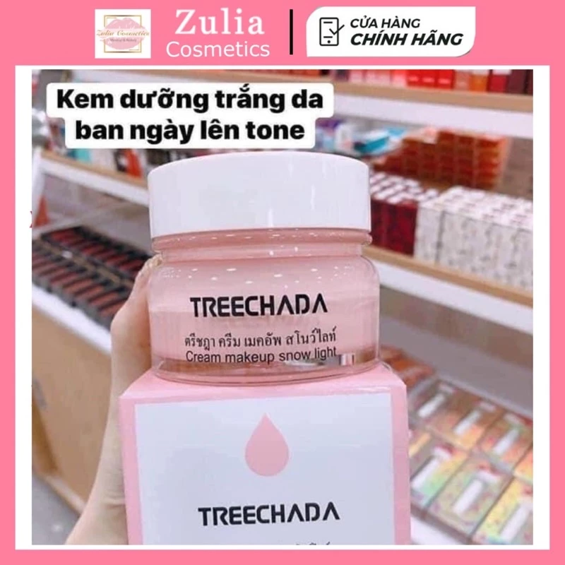 [HÀNG THÁI] KEM MAKEUP NÂNG TONE DƯỠNG DA + CHỐNG NẮNG TREECHADA