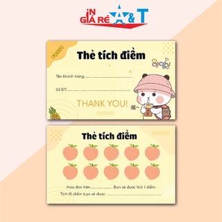 THẺ TÍCH ĐIỂM TRÁI CÂY - ĐỒ UỐNG -CARD TÍCH ĐIỂM MUA HÀNG GIÁ RẺ (HÀNG CÓ SẴN)