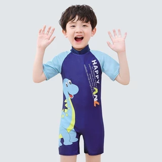 Đồ Bơi Liền Thân Trẻ em KÈM MŨ Từ 10kg Đến Size Đại, Bộ bơi liền thân cho bé trai