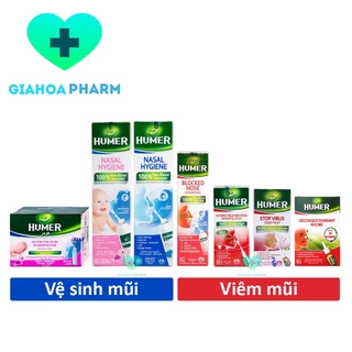 Xịt mũi Humer (Nhập khẩu Pháp) - Vệ sinh mũi, giảm nghẹt mũi, sổ mũi, viêm mũi