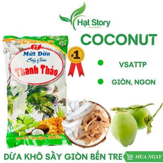 ~500Gr Dừa Sấy Giòn Hiệu Thanh Thảo, Thơm Ngon, Giòn Tan, Đậm Vị