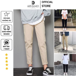 Quần baggy kaki quần ống suông form unisex nam nữ [VIDEO + ẢNH THẬT]