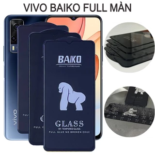 Cường lực vivo v23 v21 u10 y33s y21 y12s y20 y51 y53s y16 y1 y72 5g y11 v15 y50 y19 y1s full màn tổng hợp Kính [Baiko]