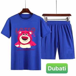 ĐỒ BỘ GẤU HỒNG LOTSO BỘ NAM NỮ, ĐỒ BỘ TẬP GYM MANG Ở NHÀ VÀ ĐI CHƠI SÀNH ĐIỆU - DUBATI FASHION