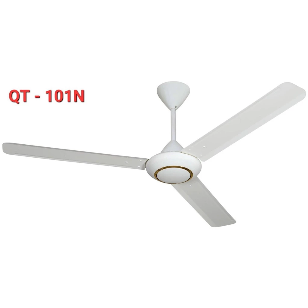 Quạt Trần Sử Dụng Hộp Số Không Đèn  QT-10 Cánh Thép Điều Khiển Nhiều Tốc Độ Gió Phù Hợp Mọi Không Gian (Bảo Hành 3 Năm)