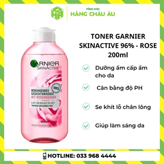 Nước hoa hồng Garnier Skin Active Pháp / 200ml