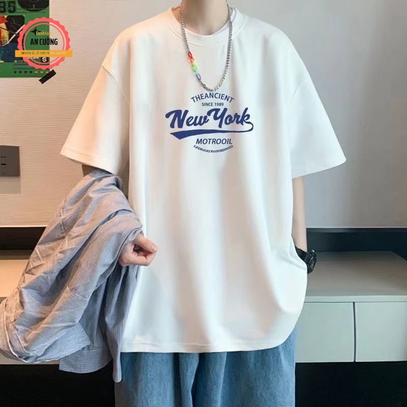 Áo thun nam, áo phông nam tay ngắn cổ tròn chất cotton dày dặn thoáng mát ATN010 - An Cường Fashion
