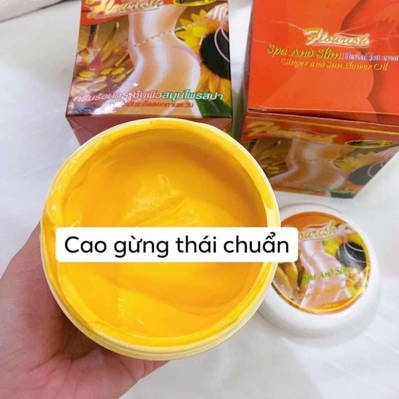 Kem tan mỡ bụng Gừng Thái Lan 500g