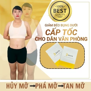 Viên uống giảm cân cấp tốc 3DAYS- Giảm Cân rõ Sau 3 Ngày Dùng.  hỗ trợ giảm cảm giác thèm ăn giúp đào thải mỡ thừa bụng