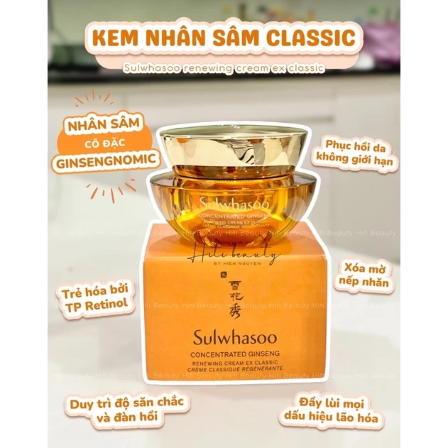 Kem sâm sulwhaso retinol classic 10ml