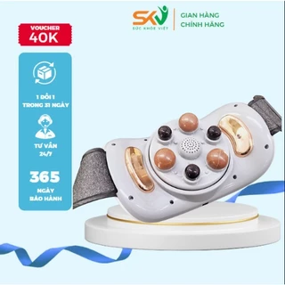 Máy massage bụng đa năng SKV-TQ109 tích hợp đá nóng himalaya giúp giảm mỡ bụng, chân đùi, an toàn cho người sử dụng