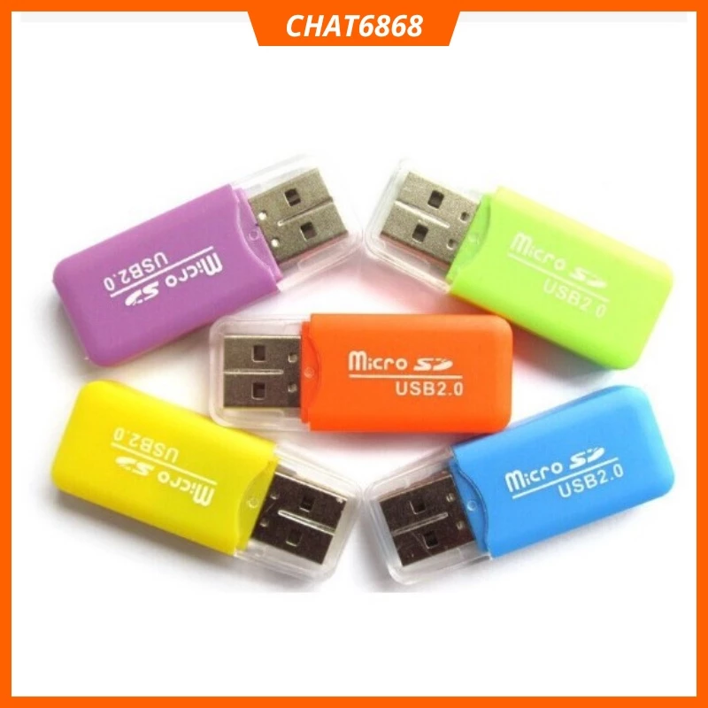 Đầu đọc thẻ nhớ Micro Sd cổng usb sử dụng để cắm vào laptop, máy tính, loa đài, otg