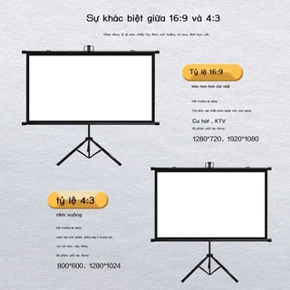 [ SẴN 1 CHIẾC 120 INCHES 16:9 Ở HN] Màn Chiếu 3 Chân Di Động