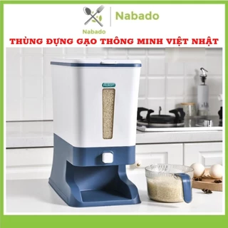 Thùng gạo thông minh 10kg HOKORI Việt Nhật chống ẩm mốc, côn trùng cao cấp