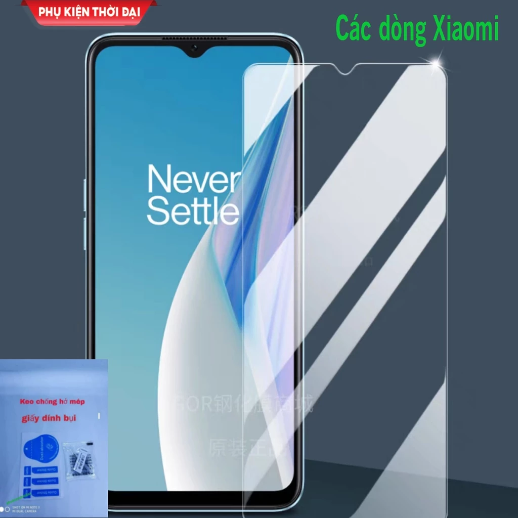 Cường lực Redmi 5 Plus / Note 5 / Note 7 / Note 8 / 8 Pro / Note 9s / Note 10 Pro / Note 11 Pro trong suốt loại tốt