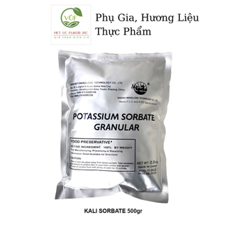 Kali Sorbate 500gr | Chất Bảo Quản Trong Làm Bánh, Nước Ngọt | Vietuc Jsc