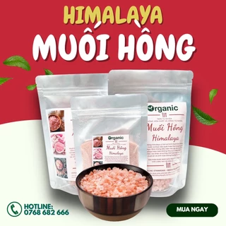 [Chính Hãng] Muối Hồng Himalaya Organic 1Kg - Ngâm Chân Thải Độc, Nấu Ăn/ Nấu Sữa Hạt/Làm Bánh Ăn Kiêng