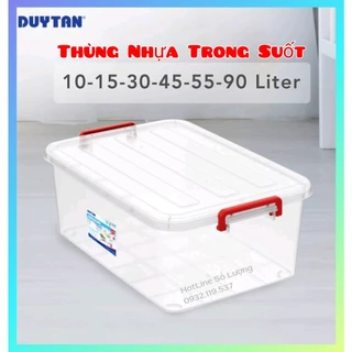 { Tổng kho giá rẻ }🚀☎️ HOẢ TỐC 2H Tp.HCM ☎️🚀 Thùng Nhựa Trong Suốt Duy Tân 10L/15L/30L/45L/55L/90L