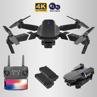 🔥🔥Sẵn sàng🔥 Flycam, Máy Bay Điều Khiển Từ Xa E88 Pro Drone 4K HD Camera Kép Có Định Vị 1080P WiFi Tặng Kèm Pin Dự Phòng