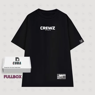 Áo Thun Form Rộng CREWZ FullBox , Áo Phông Tay Lỡ Local Brand Unisex Nam Nữ