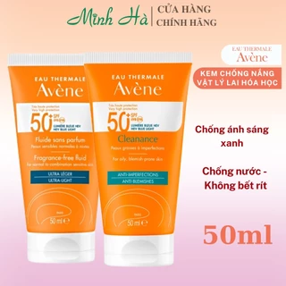 [Date tháng 01/2025] Kem chống nắng Avene Cleanance Solar Oily Skin SPF50+ 50ml bảo vệ da tối ưu dưới ánh nắng mặt trời