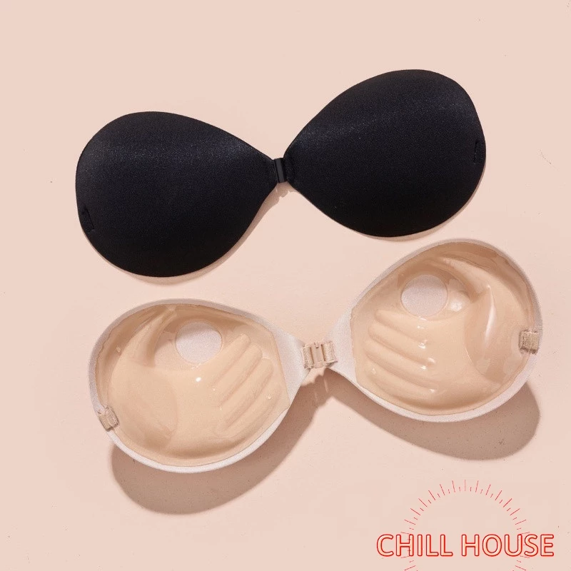 Miếng dán ngực cài trước nâng ngực siêu dính, Áo bra dán Ngực Silicon bàn tay hở lưng -CHILL HOUSE