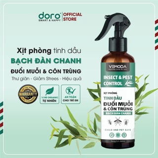 Xịt phòng tinh dầu đuổi muỗi Bạch đàn chanh Vemoda dung tích 260ml - khử khuẩn, thơm phòng, đuổi kiến, đuổi chuột