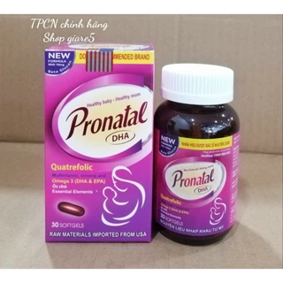 Pronatal Viên bổ bà bầu Bổ sung sắt, acid folic, vitamin cho mọi phụ nữ mang thai và cho con bú 30viên