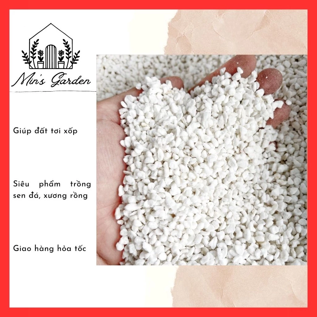 Đá xốp perlite 🔥FREE SHIP🔥 giúp đất tơi xốp