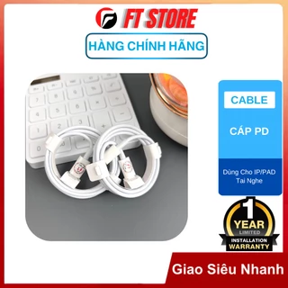 [QUÀ TẶNG KHÔNG BÁN] Cáp sạc nhanh PD 20W 30W màu trắng BH12TH