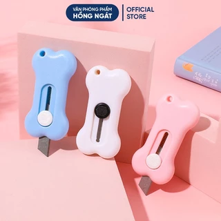 Dao rọc giấy mini hình khúc xương cao cấp cute nhỏ gọn tiện ích, đồ dùng học tập dễ thương văn phòng phẩm RG07