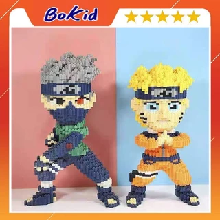 Khối Lego xếp hình cỡ lớn hoạt họa 3D Anime Naruto, Onepiece siêu rẻ dễ thương giúp bé phát triển trí tuệ