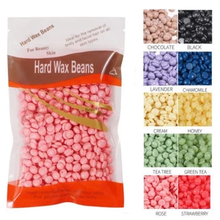 TÚI 100g SÁP WAX LÔNG NÓNG HẠT ĐẬU HARD WAX BEAN - Tặng kèm 1 que gỗ