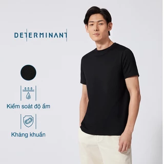 Áo thun nam Cotton kháng khuẩn chống sờn vải thương hiệu Determinant - màu Đen [T02]