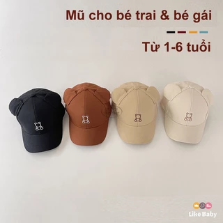 Mũ lưỡi trai cho bé trai bé gái từ 1-6 tuổi họa tiết gấu Pooh cá tính dễ thương PK140