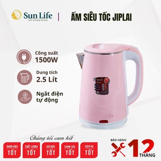 Ấm Siêu Tốc Ziplai Thái Lan 2 Lớp Cao Cấp 2,5L