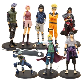 Mô hình Naruto chibi nhân vật Naruto Sasuke Sakura Gaara Itachi Kakashi Hinata Jiraira thế hệ 4 Figure Anime Naruto