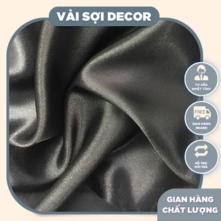 Vải phông nền chụp ảnh màu đen bóng khổ rộng 1,5m