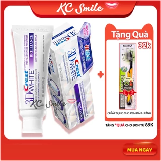 Kem đánh răng Crest 3D White Brilliance Tmall bản Trung 90gr - Cho hơi thở thơm mát và trắng răng cấp tốc